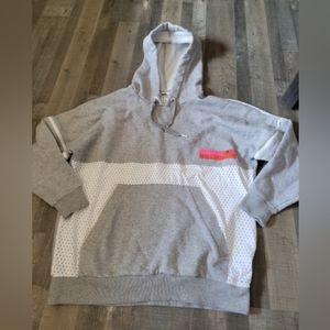 Adidas X Stella Mccarthy mesh cut out oversized hoody size medium functional zip